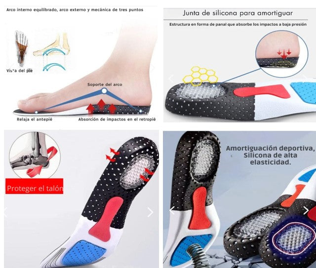 PLANTILLAS ORTOPÉDICAS DE SILICONA