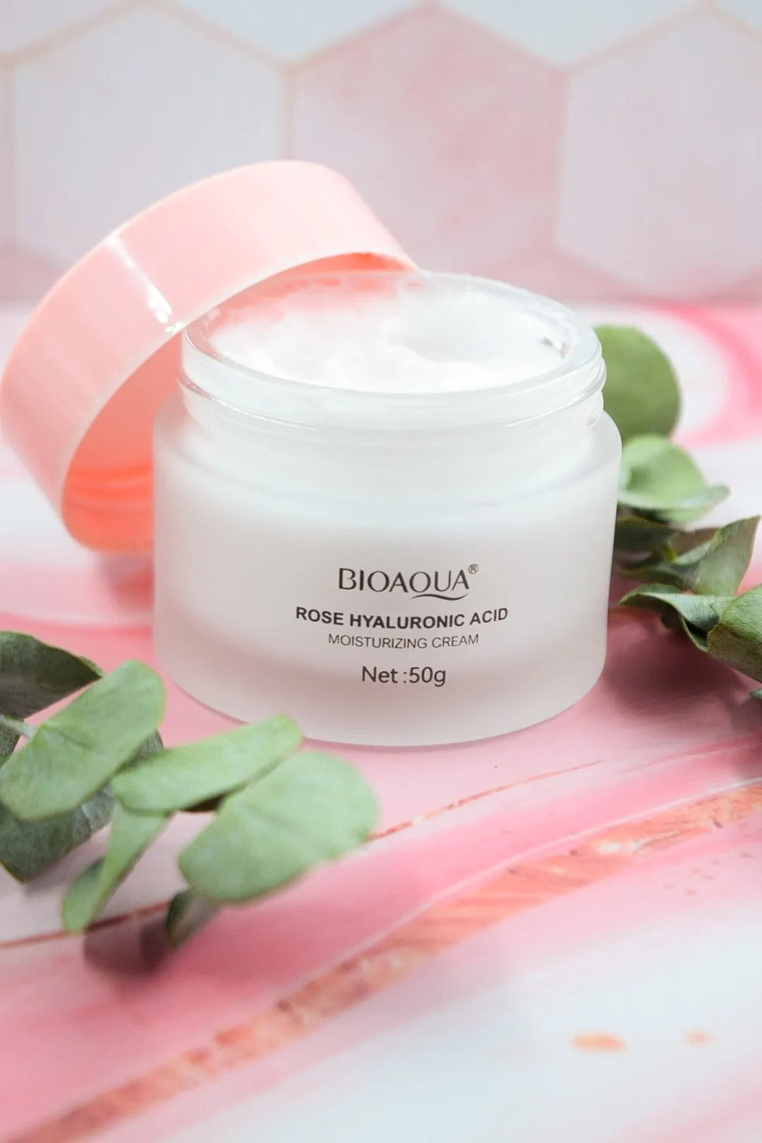 Crema Facial De Rosas Bioaqua®️